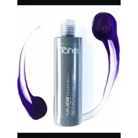 Tahe Silver Shampoo Matiza Mechas, Rubios Y Canas 300 Ml