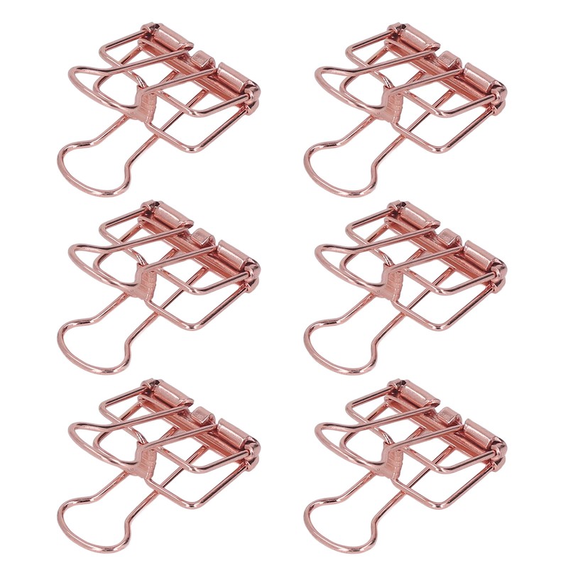 19mm 80pcs Binder Clips Strong Clamping Force Metal Hollow Tail