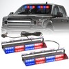 PKINGLAKE 2 in 1 LED Emergency Dash Strobe Light Bar