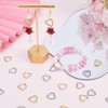 SUNNYCLUE 1 Box 60Pcs Hollow Heart Charms Open Bezel Heart