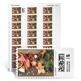 NetStamps Blank Mailing Labels - Holiday Treats | 120 Long-Lasting Labels on 5 Sheets | Perfect for Small Business, Home Office, & Personal Use | Works with Inkjet & Laser Printers