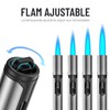 2pcs Encendedores de Butano, Encendedor Recargable con Llama Chorro Sdecuado,
