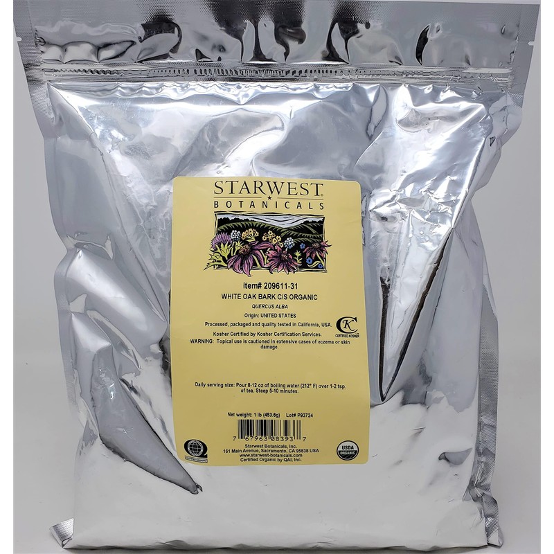 Organic White Oak Bark C/S