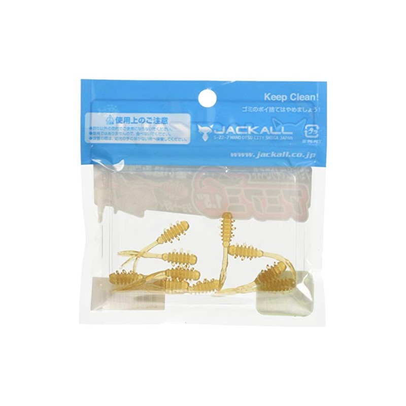 JACKALL AMIMI Worm, 1.5 Inches, Isome Glow Crash