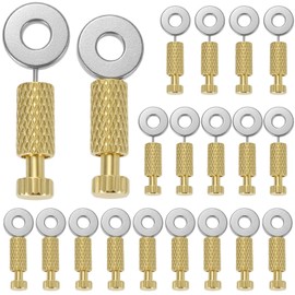 QWORK Leather Suture Positioning Needles, 20Pcs Leather Locking Pins, DIY Leathercraft Located Needles