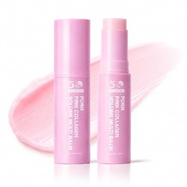 PDRN - Bálsamo múltiple de colágeno rosa, volufilina y NAD+, refuerzo de la piel para cara, cuello y debajo de los ojos, barra suavizante PDRN, apto p