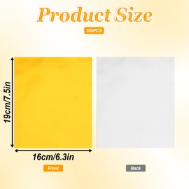 Aeaocvo 300 PCS Chocolate Bar Wrappers Packaging, 7.5 X 6 Inch Gold Aluminum Foil Candy Bar Wrappers, Individual Foil Wrapper for for Food DIY Candies Wrapping Packing