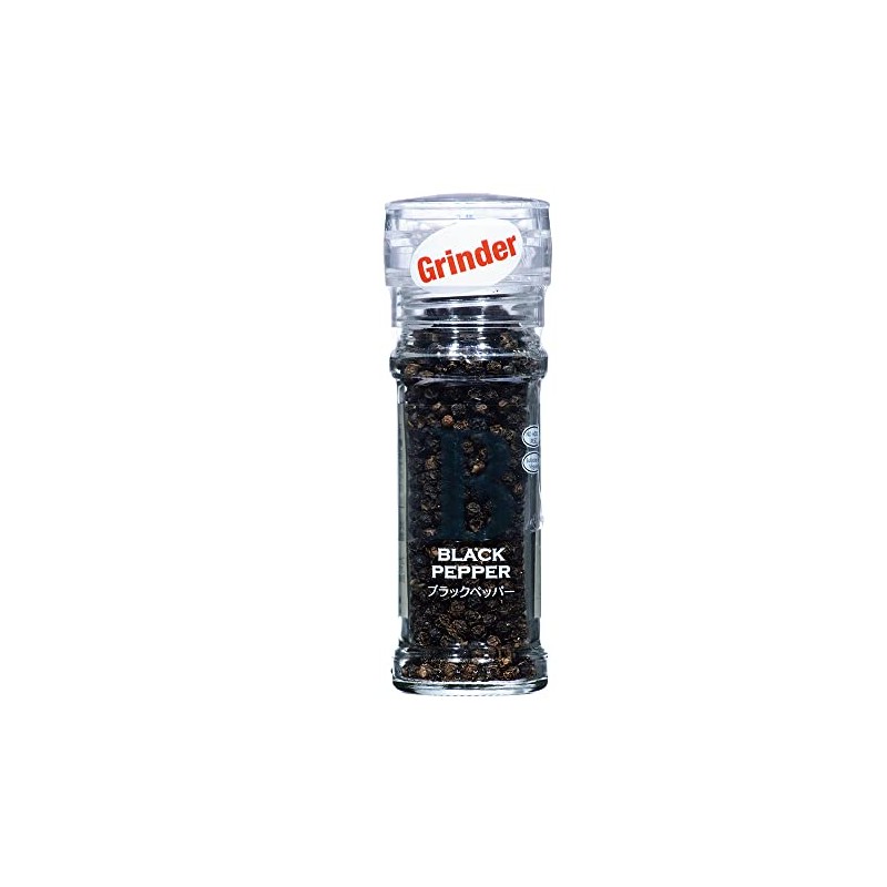Asahi Asahi Black Pepper with Mill, 3.9 oz (110 g)