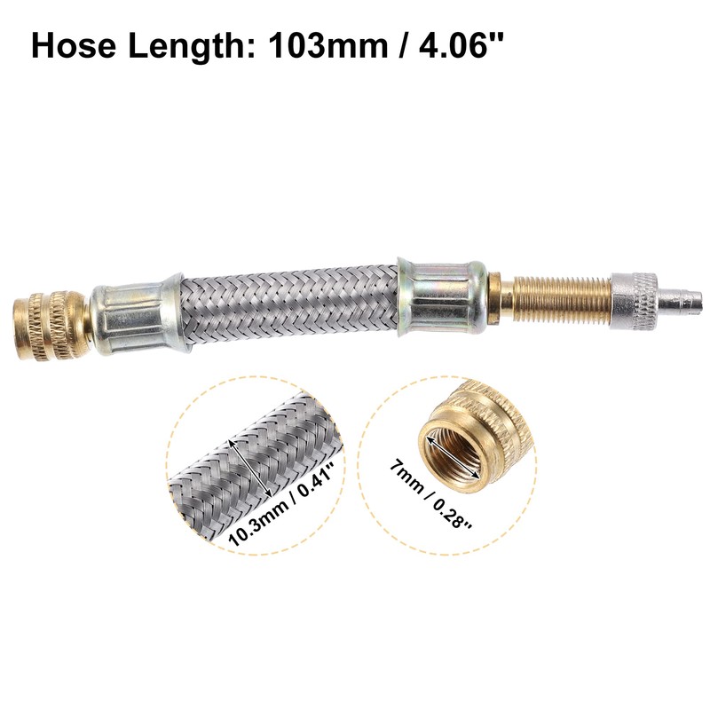 X AUTOHAUX 103mm 4.06'' Tire Valve Stem Extension Inflator Extender