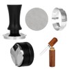 Adjustable Depth Espresso Tamper Set: 51mm Spring Loaded Espresso Distributor