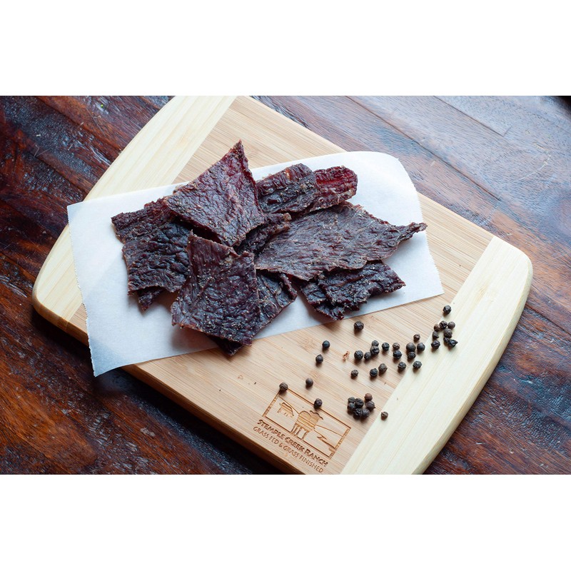 Stemple Creek Ranch, No-Sugar, 5 Clean Ingredients, Grass-fed Beef Jerky