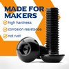 M4 x 12 mm Rounded Head Screws with Hexagon Socket