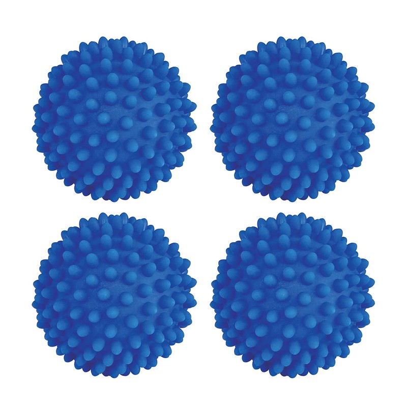 Dryer Balls 4 Pack - Non-Toxic Reusable Dryer Balls (Blue)