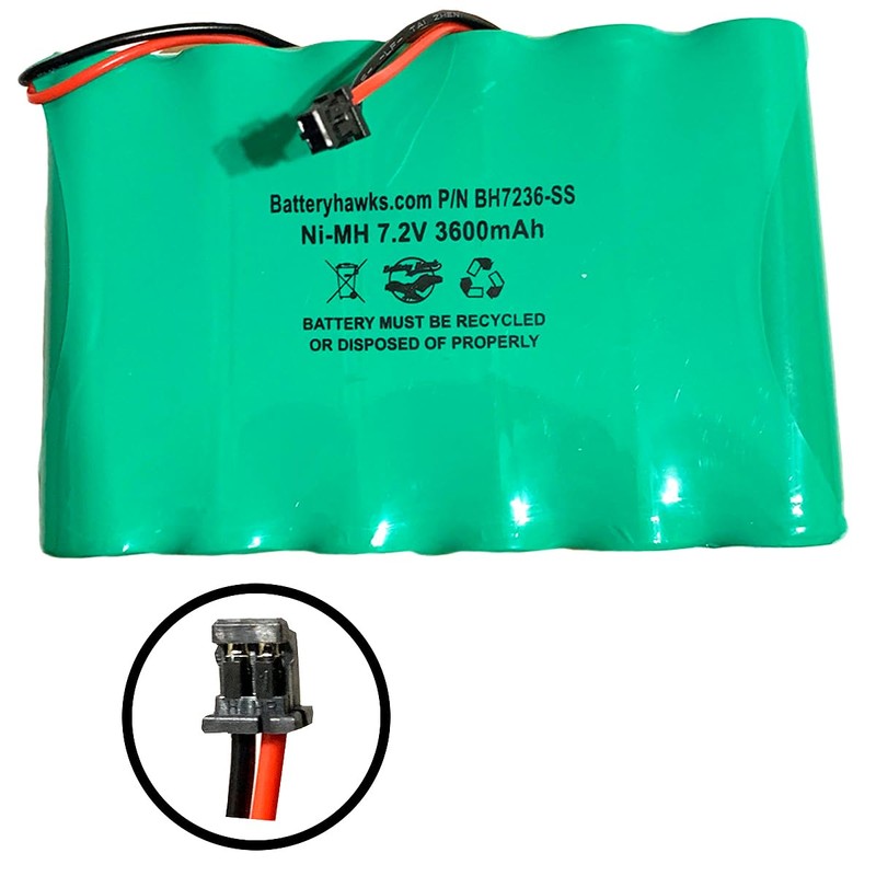 (2 Pack) DSC IMPASSA 9057 7.2v 3600mAh Ni-MH Battery 6PH-H-4/3A3600-S-D22