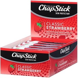 MM Chapstick Strawberry Lip Balm - Moisturising & Protective - Long-Lasting Hydration for Dry Lips - 4g Tube - SPF10 (24 Pack, 10, gram)
