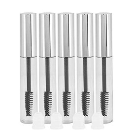 Tubo de rímel vacío, 30 piezas Contenedor de recarga de 10 ml botella dispensadora de líquido para crema de pestañas con tapa de botella para aceite de ricino, kit ideal para cosméticos de bricolaje,