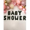 A4f Solutions Globo Baby Shower Letrero Negro Fiesta Decoración 1
