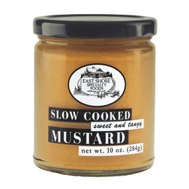 East Shore Sweet & Tangy Mustard – Gourmet Yellow Mustard for Pretzels, Sandwiches, Glazes & Marinades – Bold Dipping Mustard – No Preservatives – 10 oz Glass Jar – Made in Wisconsin
