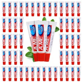 Toothpaste Bulk Travel Size, Disposable Small Travel Portable Mini Compact Pocket Size Toothpaste for Bad Breath, Vacation/Hotel/Camping Shelter/Homeless/Nursing Home/Charity 0.6 oz/ 17g (100 Tubes)