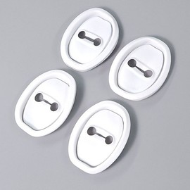 Car Buckle Cover White 4pc / 자동차 버클 커버 화이트 4pc