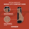 CONTEC Merge City Comfort Cork Bicycle Grip D3 Tri-Component Rubber