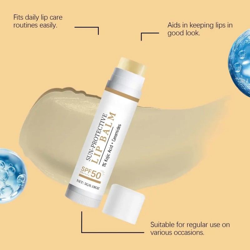 Bálsamo Labial Con Protección Solar Spf50, Uva, Uvb, Hidrata