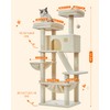 Taoqimiao Cat Tree 57.5-Inch, Cat Tower for Indoor Cats Large