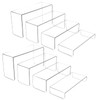 MerryNine 8pcs Clear Acrylic U Shaped Display Stands, Handicraft Storage
