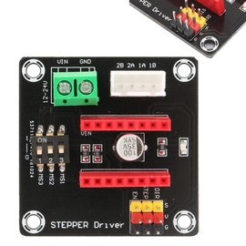 Hapivida Stepper Motor Driver, Compact Precision 3D Printer Stepper Motor Control Board with Easy Adjustment for CNC Machines DIY Projects