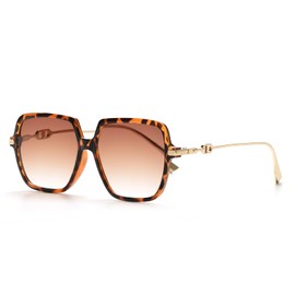 KAEOISFU Oversized UV400 Reading Sunglasses for Women, Large Sunglasses with Square Frame and Anti-Blue Light Protection, Trendy Large Frame Reading Sunglasses for Women with UV and Anti-Glare