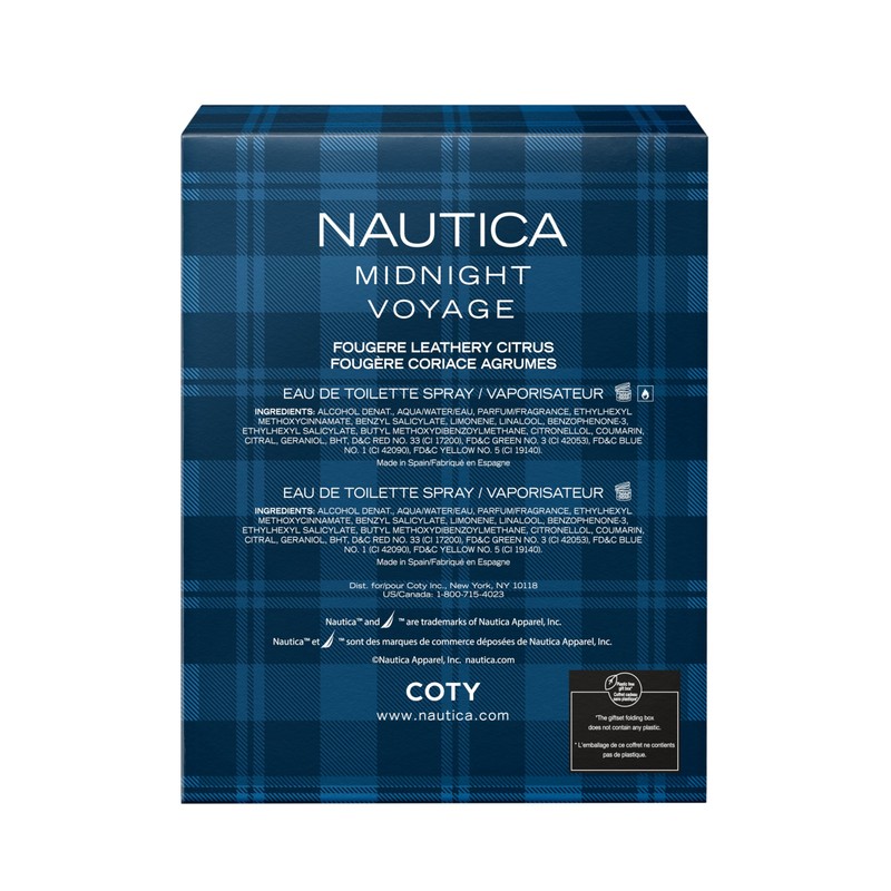 Nautica Midnight Voyage Eau de Toilette for Men, 1.6 Fl
