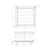 Lambro Industries, Inc.-8" White Plastic Louver Vent (Price Per Piece).