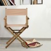 Casual Home 18" Director's Chair Natural Frame with Tan Canvas