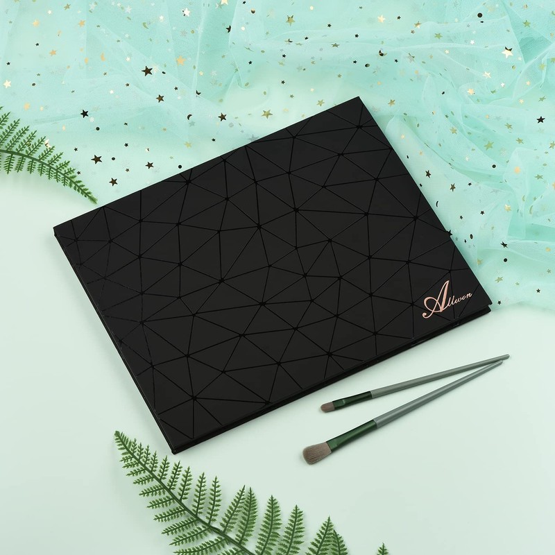 Allwon Extra Large Magnetic Palette Black Empty Makeup Palette for