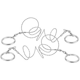 Semptec Urban Survival Technology Wire Saw: Set of 2 Pocket Wire Saws with Metal Eyelets for Outdoor Tours & Camping (Outdoor Saw, Emergency Saw, Saw Blades)