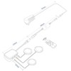 YGS-Tech LED Puck Lights, Under Cabinet Lighting Black Trim, 3000K