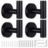 KissDate 4 Pack Towel Hooks, Wall Coat Hook Bathroom Matte