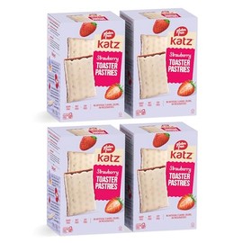 Katz Gluten Free Toaster Pastries. Strawberry. Gluten Free. Dairy Free, Nut Free, Peanut Free, Soy Free. Kosher Snacks. 8 OZ (Pack Of 4)