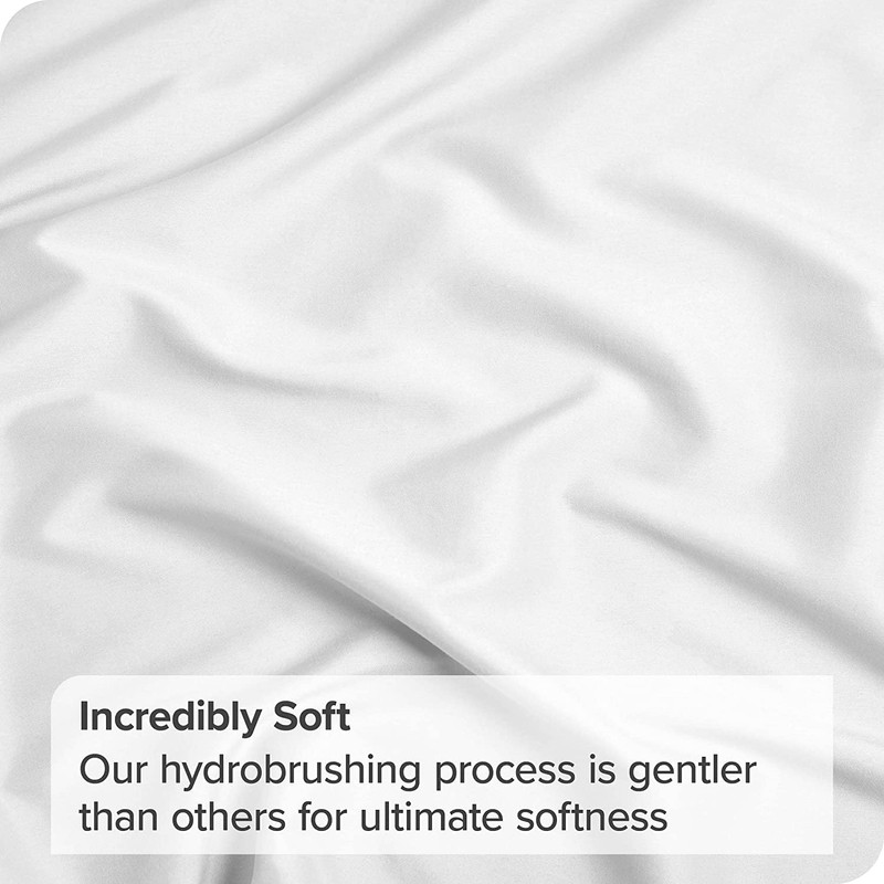 ForZzz 2000TC Fitted Sheet King Size -Premium Microfiber Fitted Bottom
