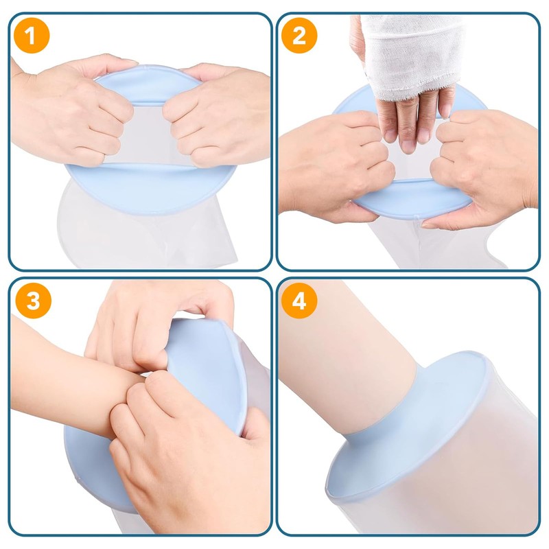 Waterproof Arm Cast Cover for Shower, Soft Comfortable Cast Shower