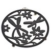 8" Matte Black "Dragon Fly" Trivet
