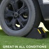 OrangeStar 4-Pack Heavy Duty Rubber Wheel Chocks with Hand Grip