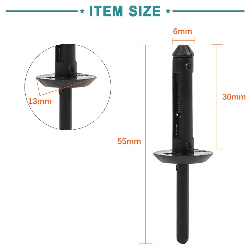 ACROPIX Plastic Rivet Bumper Fastener Clip Retainer for Jeep Wrangler