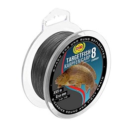 WFT TF8 Carp Black 300 m 0.18 mm 13 kg - Carp Line, Braided Fishing Line for Carp Fishing, Line for Carp Fishing