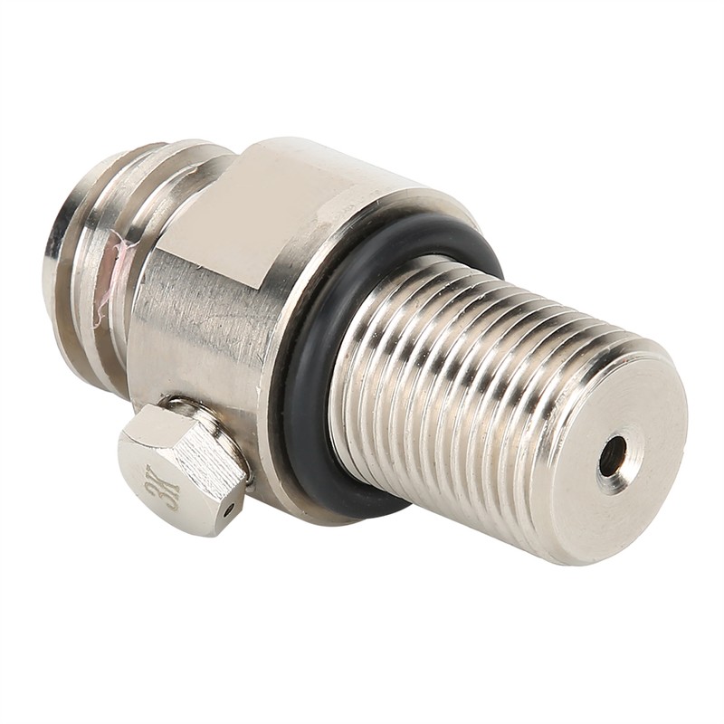 Electroplating Silver M18x1.5 TR21-4 Thread Soda Cylinder Valve Soda Accessories