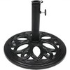Sunnydaze Patio Umbrella Base Stand, Outdoor Heavy Duty Cast Iron