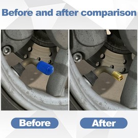 Mandark 50PCS Car Tire Stem Valve Caps, Dustproof Vehicle Stem Covers with O Rubber Ring, Airtight Seal Automotive Interior Tyre Air Cap Accessories, Universal for Bikes Truck Motorcycles (Blue)