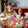 Hiceeden Acacia Wood Deviled Egg Platter with Handles for Easter,