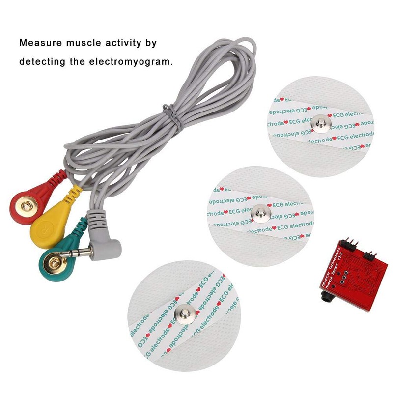 EMG Muscle Sensor, Electromyographic Sensor, Muscle Signal Sensor System with