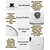 luvilly1Pack 8 Inch Tempered Glass Lid, Stainless Steel Rim Frying